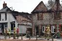 The aftermath of a field fire in Ashill which has also destroyed a number of homes.