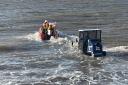 ILB 23 13 Chris Sims search for distress in river Exe.