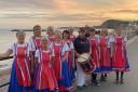 The Sidmouth Steppers on the seafront