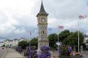 The Queen Victoria Diamond Jubilee Clock Tower on the Exmouth seafront