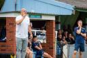 Richard Luffman in the dugout at the Cygnet Health Care Stadium