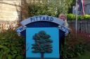 Pittard's sign, being auctioned by Charterhouse in Sherborne.