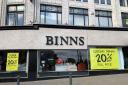 Closing signs have appeared on the window of Binns in Darlington