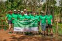 GROW challenge team members pose for a group photograph on a farm in Embu County, Kenya.