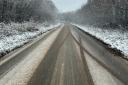 Several Somerset roads are covered in snow today