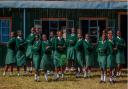 Girls at the Nairobi school supported by the Woodbury charity Hope4Kibera