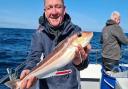 Nick Munday with a potential British record Grey Gurnard of 2lbs 8oz 14dr