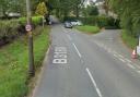 The junction where West Hill Road and the B3180 meet