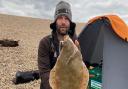 Tristan Rowe with a 3lbs 14oz Plaice