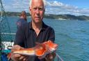 Mike Hansell 1lb 4oz Red Gurnard caught aboard Pegasus