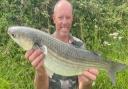 Jason Upham with a 5lbs Thin Lipped Mullet