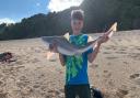 Ethan Hammond with a 10lb+ Smoothhound