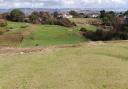 Clubhouse and 18th from the 17th at East Devon GC