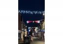 The finished Christmas lights in Budleigh