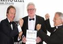 Neil Parsons receiving his Judges' Special Award at the Exmouth Business Awards in 2014. Photo by Steve Townsend of Exmouth Photo Services.