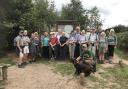 The Exmouth to Lyme Regis walking group.