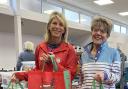 ERC Vice Chair Suzanne Isaacs (left) with Exmouth Foodbank’s Shirley Newcombe