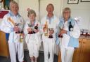 Eric Lewis Trophy winners Mike Sydenham, Myra Furminger, Chris Reed and Joan Brinkworth