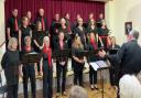 Bel Canto in practice for their performance in Lympstone and Topsham