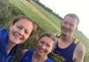 Hannah, Lisa & Adrian before the REDs Ice Cream Challenge