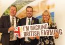 Simon Jupp MP, Farming Minister Mark Spencer MP, and NFU President Minette Batters