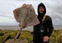 Wayne Hand with a double figure Thornback Ray