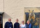 Left to right, Dave Rees (Steward) John Wakefield (Curator) Carole Evershed (Chair of the Management Committee) and Pamela Langford (Press Officer)