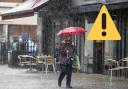 A yellow warning for heavy rain is set to come into effect from 8am on Monday.