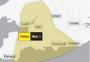 Met Office yellow rain warning