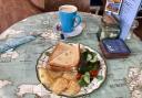 I tried the Mumbai sandwich at Postcards Café in Exmouth.