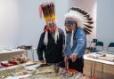 The ceremonial headdress has been displayed at the Royal Albert Memorial Museum in Exeter since 1920.