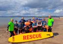 In action: Pupils being taught sea survival skills are already making progress