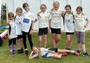 Under-11 girls at Budleigh Salterton Cricket Club