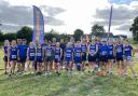 Harriers before the start of the Erme Valley Relays