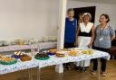 Mag from the Salvation Army, Pam Langford from Exmouth Museum, and Sarah Parkinson Museum Volunteer and Steward