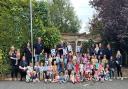 Dolphin's staff and children celebrate their 'Good' rating from Ofsted