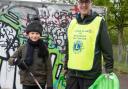 Thomas, 'Young Leader in Service', with Lion Richard Allen