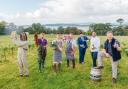 The farmers, growers, chefs & producers behind the Taste East Devon Food Festival L to R: Sophie The PIG-at Combe, John Hammond Ebb Tides, George Dart Darts Farm, Phil David the Butchers at Darts Farm, Salar  Brock Lympstone Manor, Michael Caines