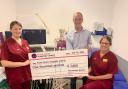 The hospital receives a cheque from Persimmon Homes South West