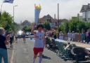 There was an opening ceremony with a runner with a mock Olympic torch