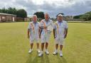 Graham Cottey, Roger Williams and David Tucker winners of the Croft Triples