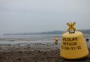 Refuge Buoys on the Exe Estuary between Exmouth and Dawlish.