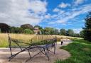 A new bench on the pathway around Al La Ronde.