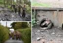 Royal Marine cadets take on the RM endurance course.