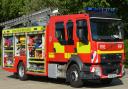 Fire crews are currently battling a tire fire blaze on Geldeston Road in Ellingham, Suffolk