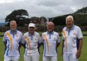 Steve Moodie, Bob Walker, Roger Davis & Ken Roberts, who took part in the Men’s Pairs Competition final