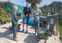 Peter Ferlie with allotment members