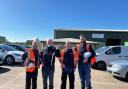 The team at SUEZ recycling who recovered David's keys.