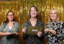 From left: Winners Rebecca Crosby, Angela Lucas and Clara Rose