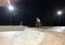 The skatepark is used by both professional skaters and newcomers